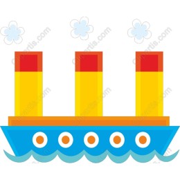 Whimsical Vintage Ship