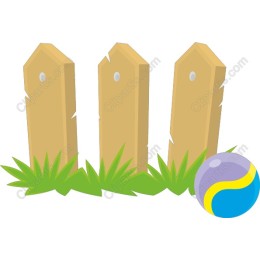 Charming Wooden Fence and Ball