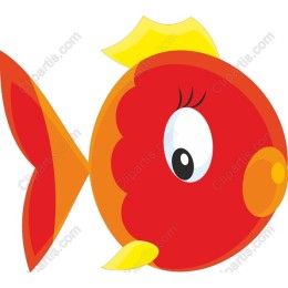 Colorful Cartoon Goldfish