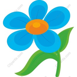 Vibrant Blue Flower