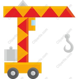 Vibrant Construction Crane