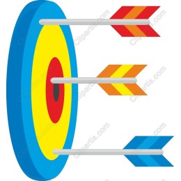 Colorful Target with Arrows