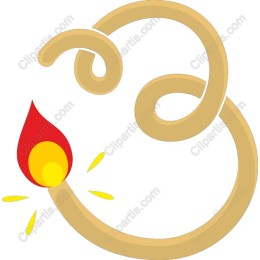 Whimsical Flame Spiral