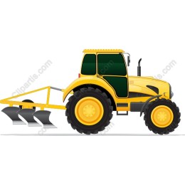 Premium Yellow Agricultural Tractor