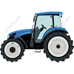 Modern Blue Tractor