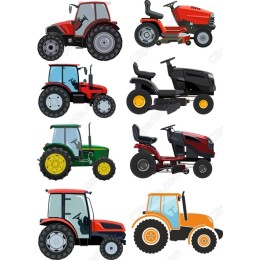 Tractor and Lawn Mower Bundle