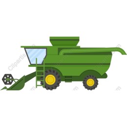 Green Combine Harvester