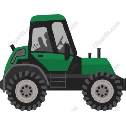 Modern Green Tractor