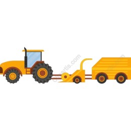 Vibrant Tractor and Hay Baler
