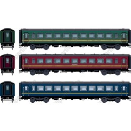 Vintage Train Carriage Set