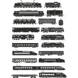 Ultimate Train Clipart Bundle