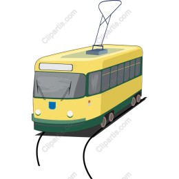 Vibrant Yellow Tram