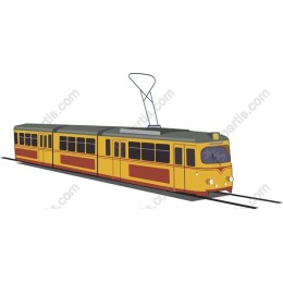 Vintage Yellow Tram