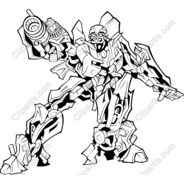 Futuristic Robot Warrior