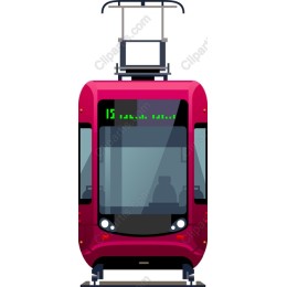 Modern Pink Tram