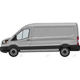 Modern Gray Delivery Van