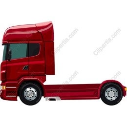 Sleek Red Truck