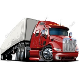 Red Semi-Truck