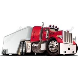 Red Semi-Truck