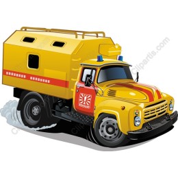 Yellow Fire Truck