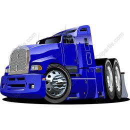 Vibrant Blue Truck