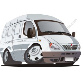 Sleek White Van