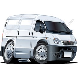 Sleek White Delivery Van