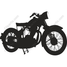 Classic Black Motorcycle
