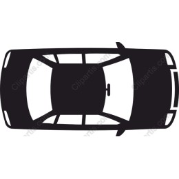 Minimalist Bird's-Eye View Car