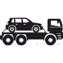 Tow Truck with Car