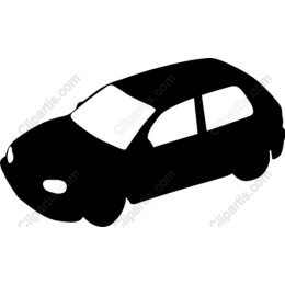 Black Compact Car