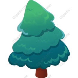 Stylized Evergreen Tree