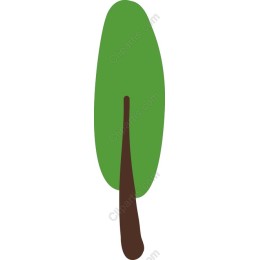 Minimalist Green Tree