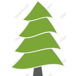 Stylized Evergreen Tree