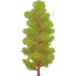 Stylized Vibrant Tree