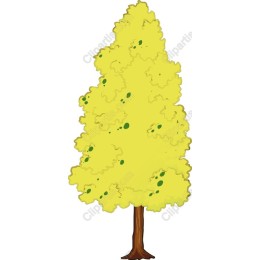 Whimsical Yellow Tree