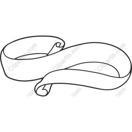 Elegant Ribbon Outline