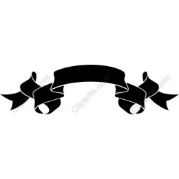 Elegant Black Ribbon Banner