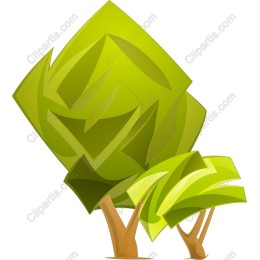 Vibrant Stylized Trees