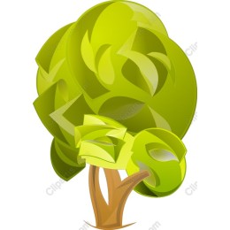 Stylized Green Tree