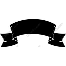 Elegant Black Ribbon Banner