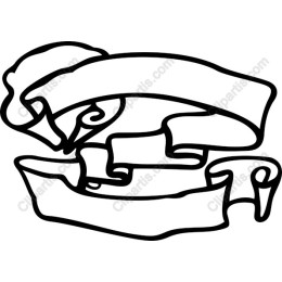 Elegant Hand-Drawn Ribbon