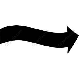 Black Curved Arrow