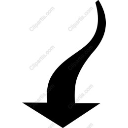 Black Curved Arrow