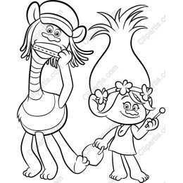Whimsical Troll and Creature Coloring