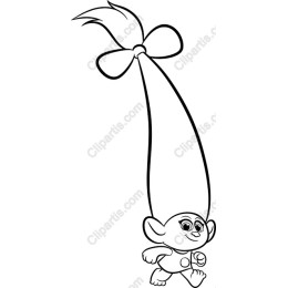 Playful Character with Ponytail
