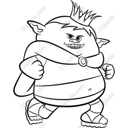 Whimsical Cartoon Ogre