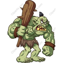Fierce Cartoon Ogre