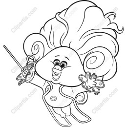 Whimsical Cartoon Character - Happy Magic Hair