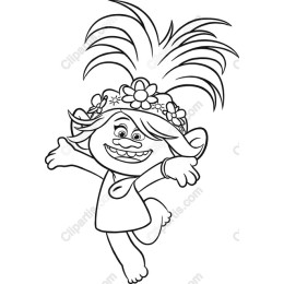 Playful Character with Flower Crown